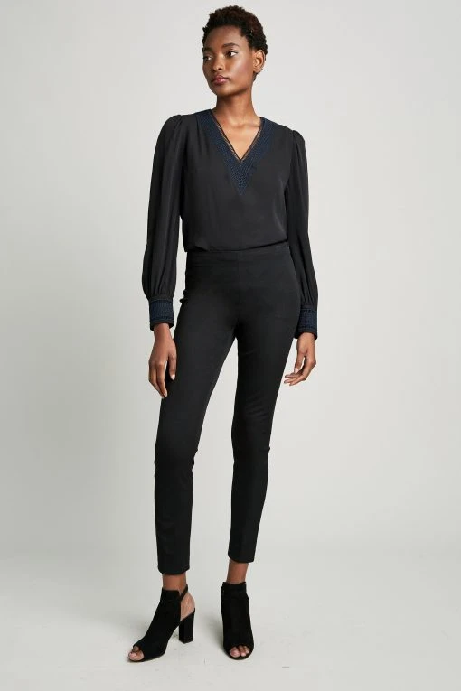 Elie Tahari Juliette Long Skinny Stretch-Twill Pant Pants