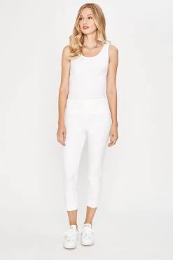Elie Tahari Juliette Cropped Skinny Stretch-Twill Pant