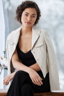 Elie Tahari Jackets & Blazers Jacquard Jacket