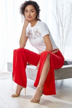 Elie Tahari Pants Side Slit Pant