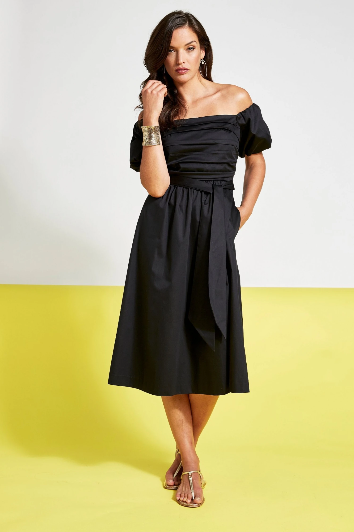 Elie Tahari Topaz Off Shoulder Midi Dress Dresses & Jumpsuits 8 Elie Tahari Topaz Off Shoulder Midi Dress Dresses & Jumpsuits